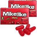 Mike and Ike Cherry Candy, 2 Pack of Candy Boxes 0.78OZ Each, Ideal Mike and Ike Candy for Your Favorite Films, Perfect Candy for Sharing