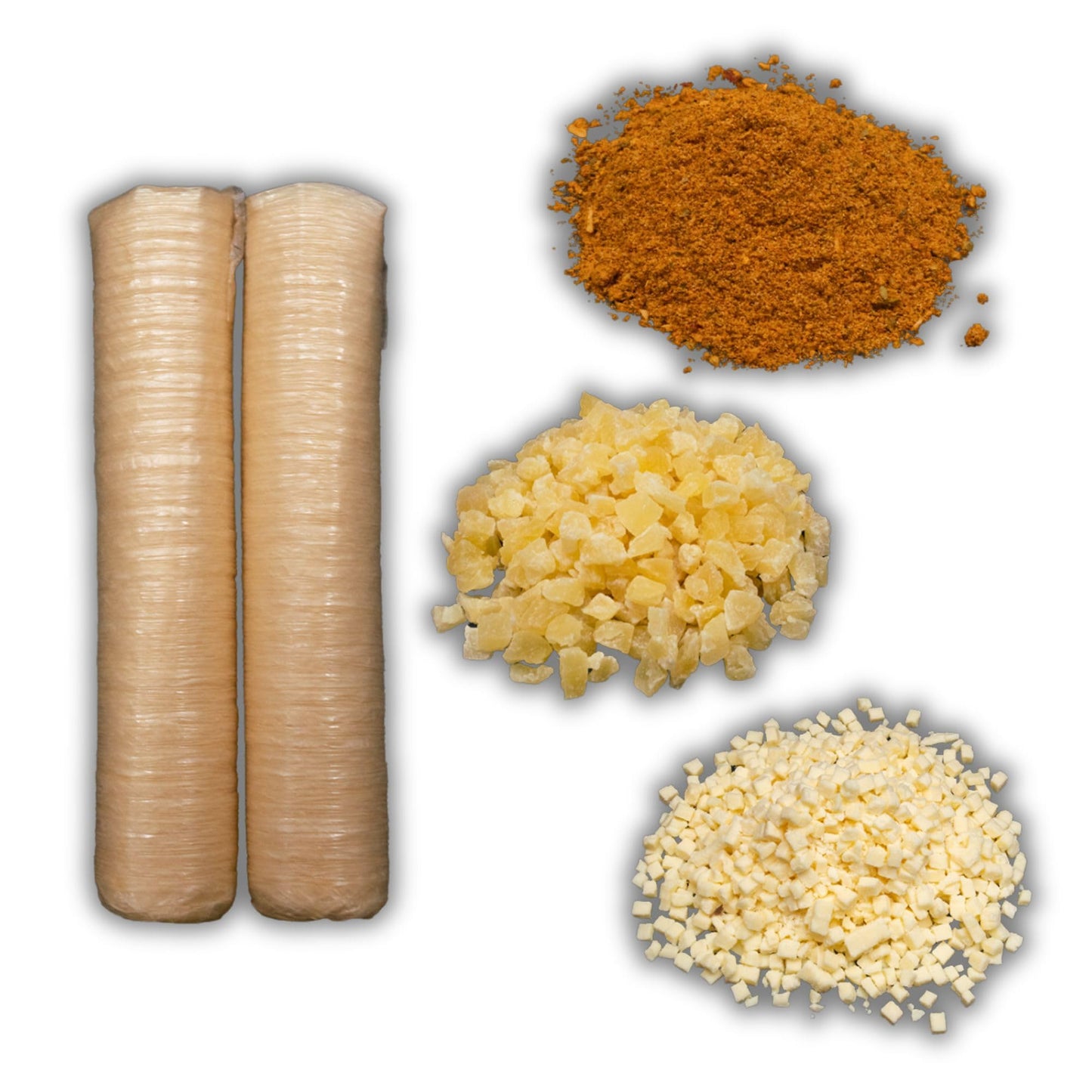 Bearded Butchers Hawaiian Pizza Bratwurst DIY Kit - Make Delicious Homemade Sweet & Savory Pizza Brats - Includes Seasoning, Mozzarella Cheese