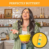 Franklin's Gourmet Popcorn - 19 oz. Butter Flavored Popcorn Seasoning Salt, 30 oz. Butter Flavored Coconut Popcorn Oil - Authentic Movie Theater Taste