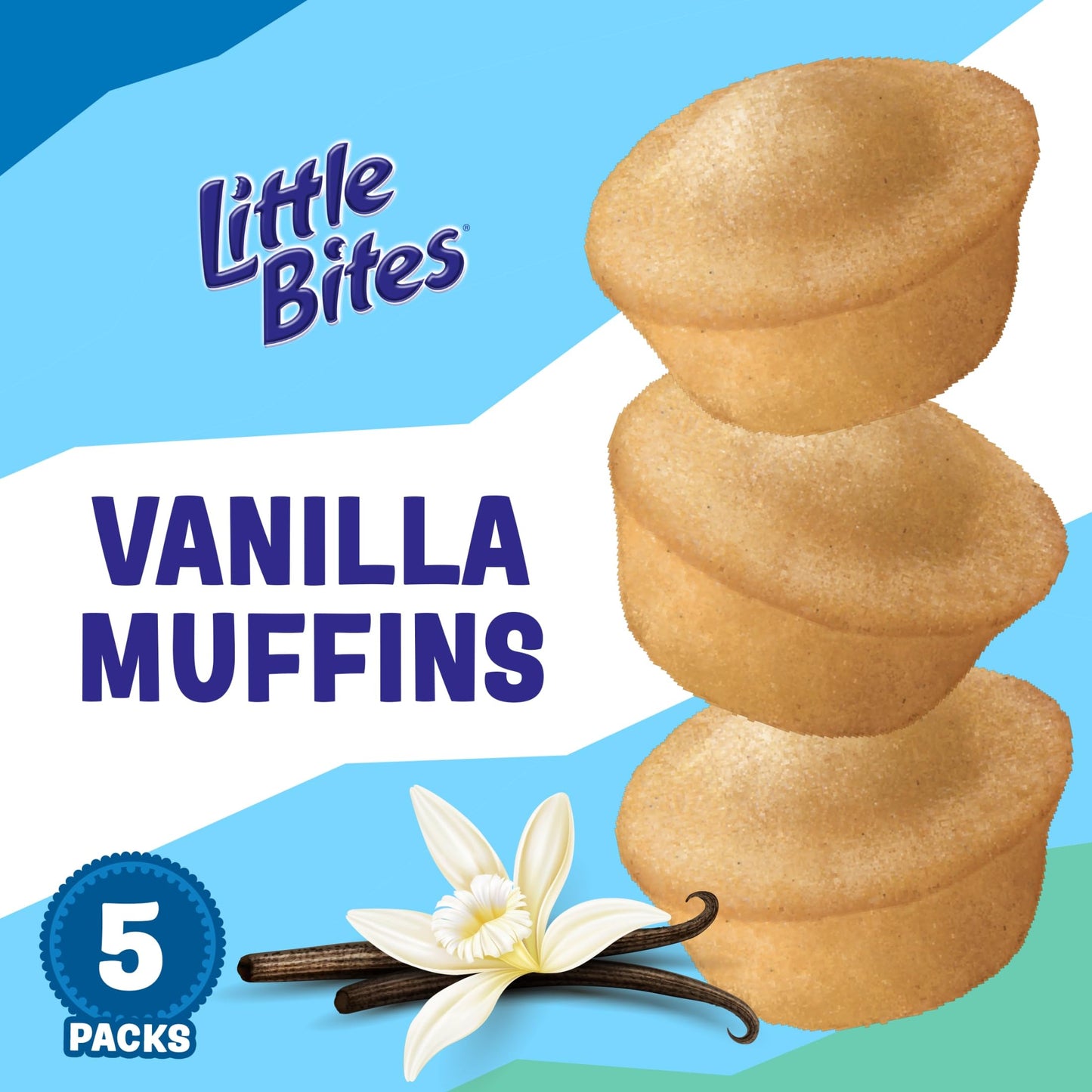 Little Bites Vanilla Muffins, 5 individual packs, (1.5 oz each), Mini Muffins, 7.5 oz Multipack