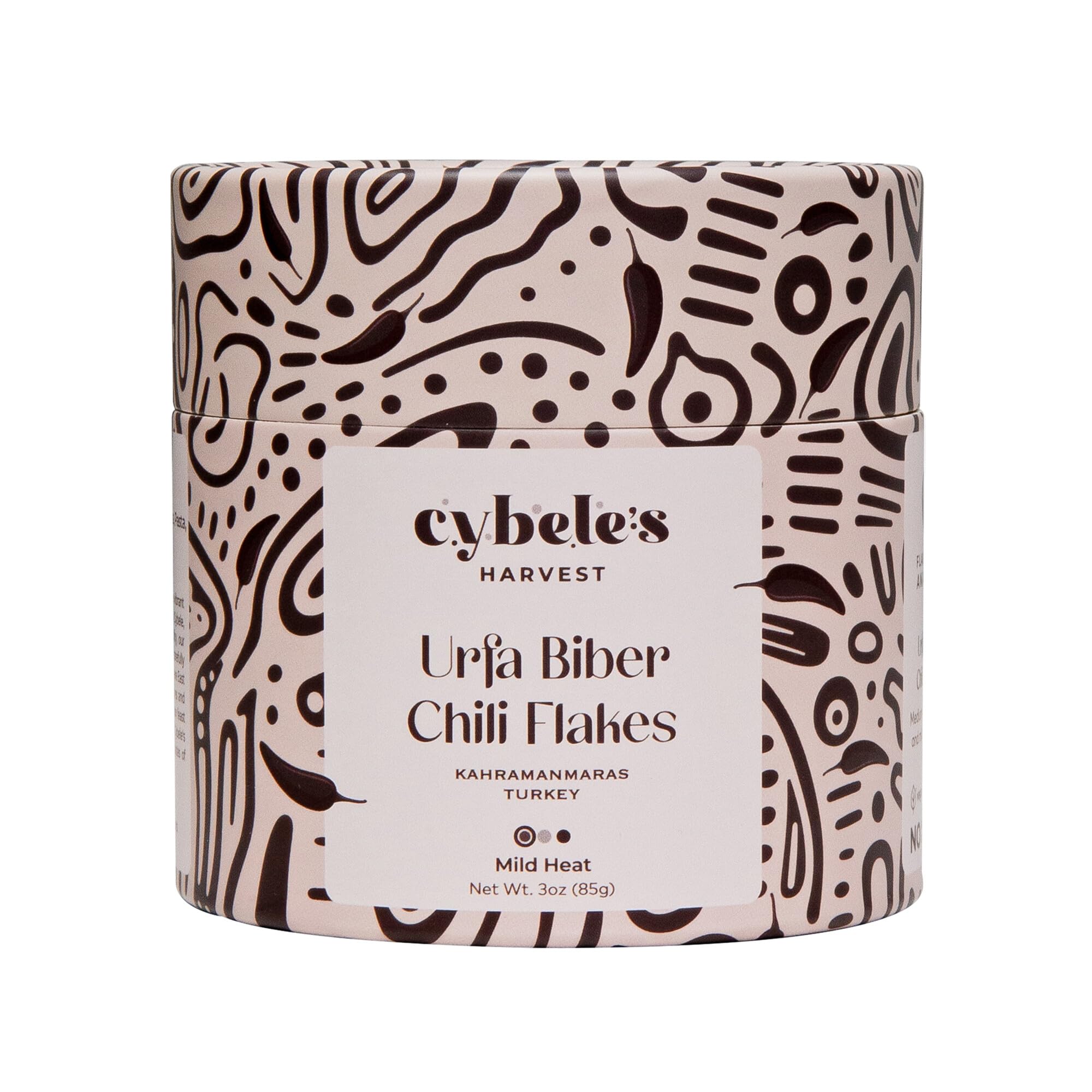 Cybele’s Harvest Urfa Biber (Isot) Chili Flakes 3oz, Turkish Urfa Pepper, Mild Smoky Chili