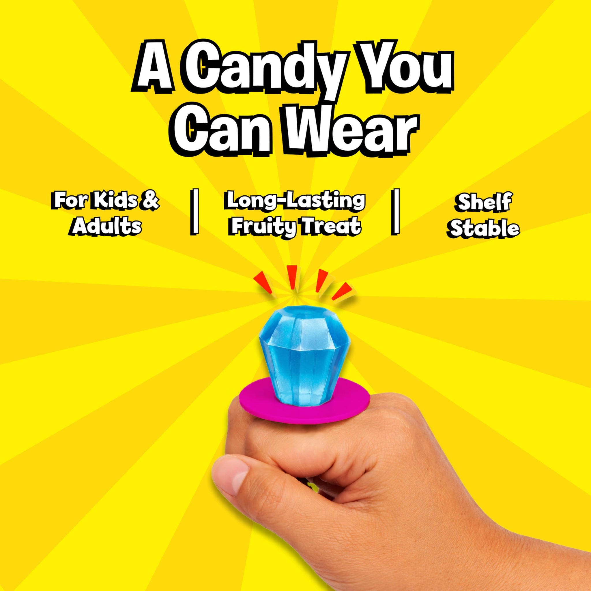 Ring Pop Lollipops - Bulk Candy Individually Wrapped Suckers Variety Party Pack- 20 Count w/Assorted Flavors - Hard Candy for Party Favors, Kids