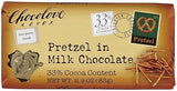 Chocolove XOXOX Pretzel In Milk Chocolate Bar - 2.9 oz