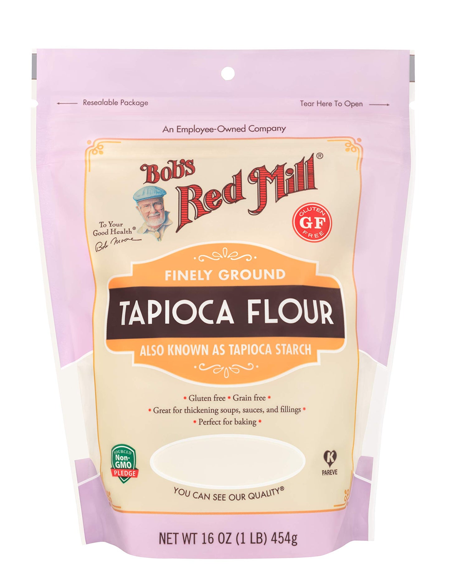 Bob's Red Mill Tapioca Flour, 16oz (Pack of 1) - Non GMO, Vegan, Paleo Friendly, Kosher