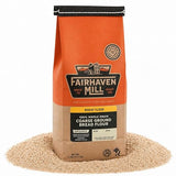 Fairhaven Mill Coarse Ground Whole Wheat Bread Flour - USDA Organic Certified and 100% Whole Grain - Rustic Texture for Artisan Loaves, Rolls, Pizza