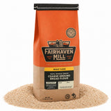 Fairhaven Mill Coarse Ground Whole Wheat Bread Flour - USDA Organic Certified and 100% Whole Grain - Rustic Texture for Artisan Loaves, Rolls, Pizza