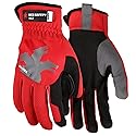 MCR Safety 952M HyperFit Mechanics Work Gloves, Synthetic Leather Palm Reflective Logo on Super