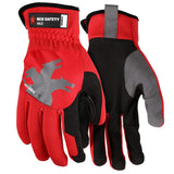 MCR Safety 952M HyperFit Mechanics Work Gloves, Synthetic Leather Palm Reflective Logo on Super