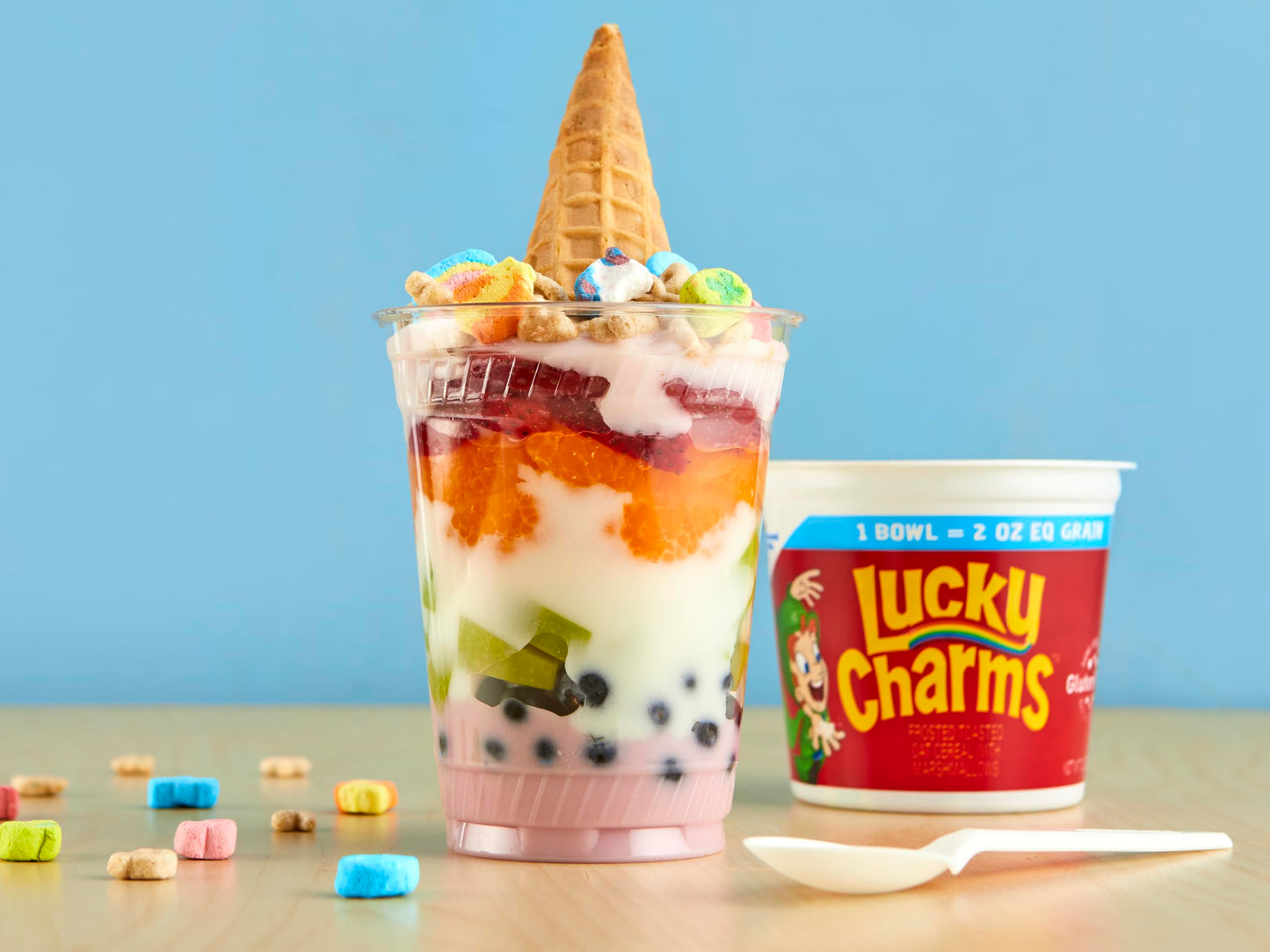 Lucky Charms Cereal, Single Serve Foodservice Cups, 60 Ct, 7.5 lb Case
