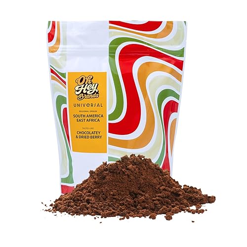 OH HEY BRANDS Ground coffee medium roast 12 oz - Caramel, Chocolate, and Berry Notes flavored coffee ground - Sourced from East Africa & Latin America