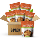 AshaPops Chili Flavored Popped Water Lily Seeds, 1 oz (Pack of 6) - Gluten-Free, Vegan, Paleo, Nut-Free, Corn-Free, Soy-Free, Non-GMO, Delicious