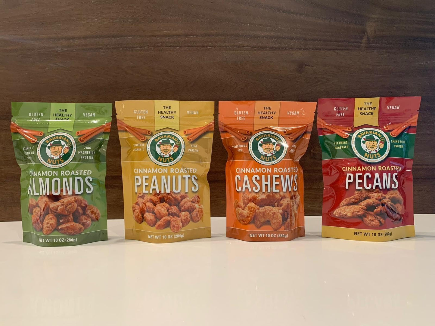 Magic Bavarian Cinnamon Roasted Peanuts, 9oz - Sweet, Gluten-Free, Vegan Nuts, Made in the USA