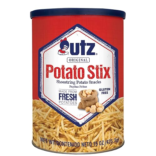 Utz Potato Stix, Original, Shoestring Potato Sticks Made from Fresh Potatoes, Regular, 15 Oz