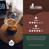 2LB Don Pablo Gourmet Coffee - Brazil Cerrado - Medium Dark Roast - Whole Bean Coffee - 100% Arabica Beans - Low Acidity and Non-GMO - 2lb bag