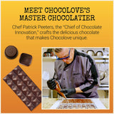 Chocolove Filled Salted Peanut Butter Milk Chocolate Bars | 33% Cocoa | Crafted with Silky Premium Chocolate | Non GMO, Rainforest Alliance Certified
