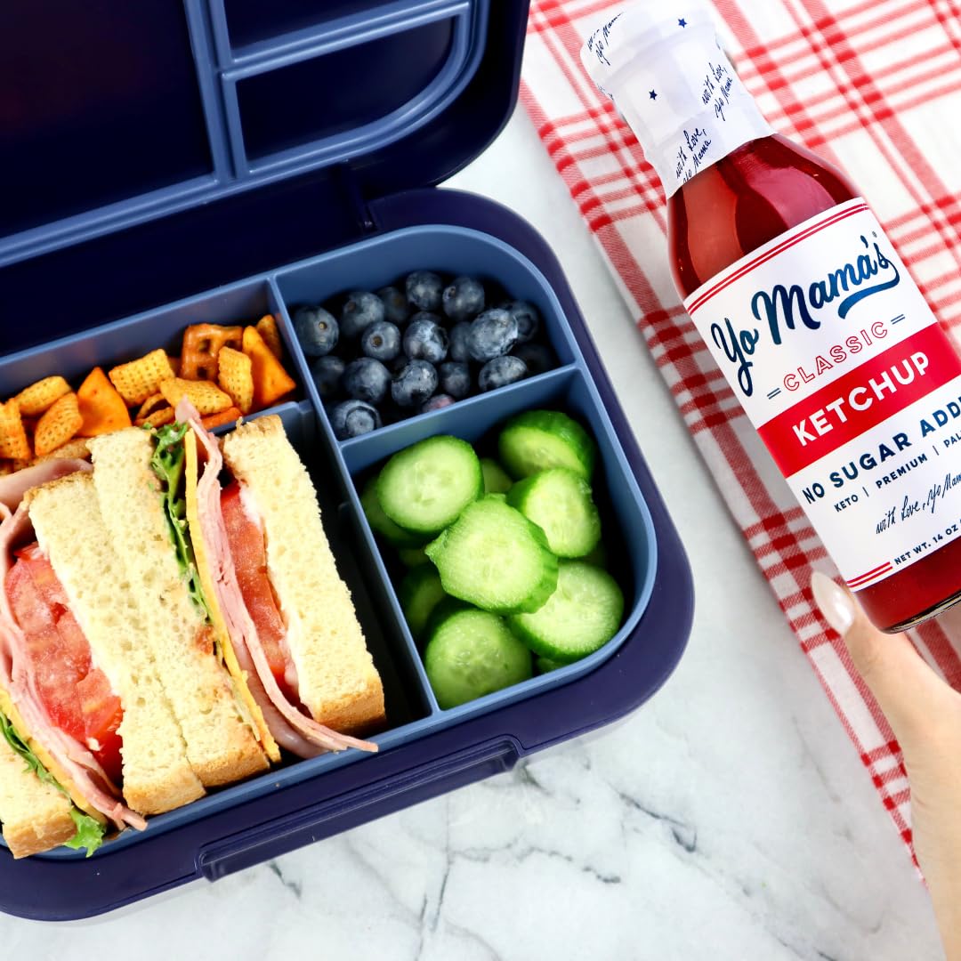 Yo Mama's Foods Keto Classic Ketchup - Pack of (4) - No Sugar Added, Low Carb, Vegan, Gluten Free, Paleo Friendly, and Made with Whole Non-GMO