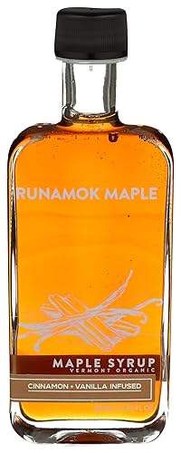 Runamok Maple Cinnamon-Vanilla Infused Maple Syrup - Authentic & Real Vermont Maple Syrup | Gluten Free & Natural Sweetener | Breakfast, Coffee