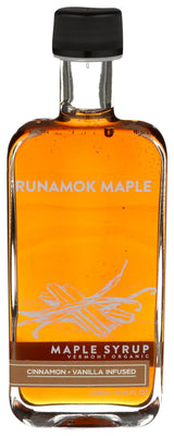 Runamok Maple Cinnamon-Vanilla Infused Maple Syrup - Authentic & Real Vermont Maple Syrup | Gluten Free & Natural Sweetener | Breakfast, Coffee