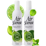 Air Scense Air Freshener Deodorizer Room Spray for Bathroom & Home, Essential Oils, Natural Lime- 7 fl oz (2-Pack)