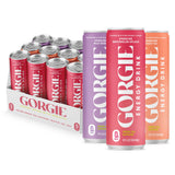 GORGIE Original Variety, Sugar-Free Natural Energy Drink Sparkling, Healthy Energy Drinks - Green Tea, Biotin, B Vitamins -150mg Caffeine, Vegan