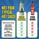 Secret Aardvark Serrabanero Green Hot Sauce, Non-GMO, 8 fl oz