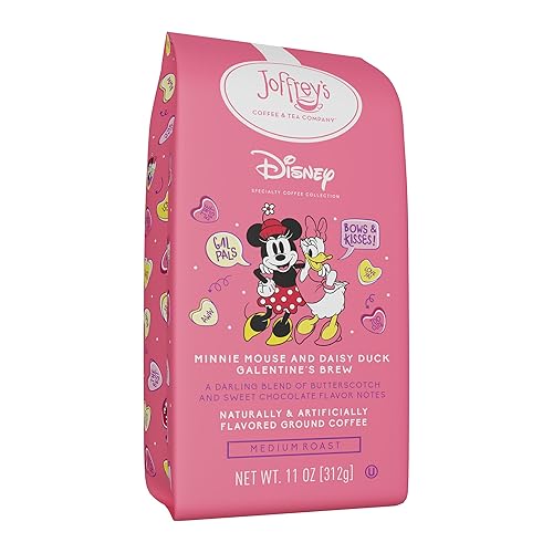 Joffrey’s Coffee - Disney Minnie Mouse and Daisy Duck Galentine’s Brew | Darling Blend of Butterscotch and Sweet Chocolate (Ground, 11oz)