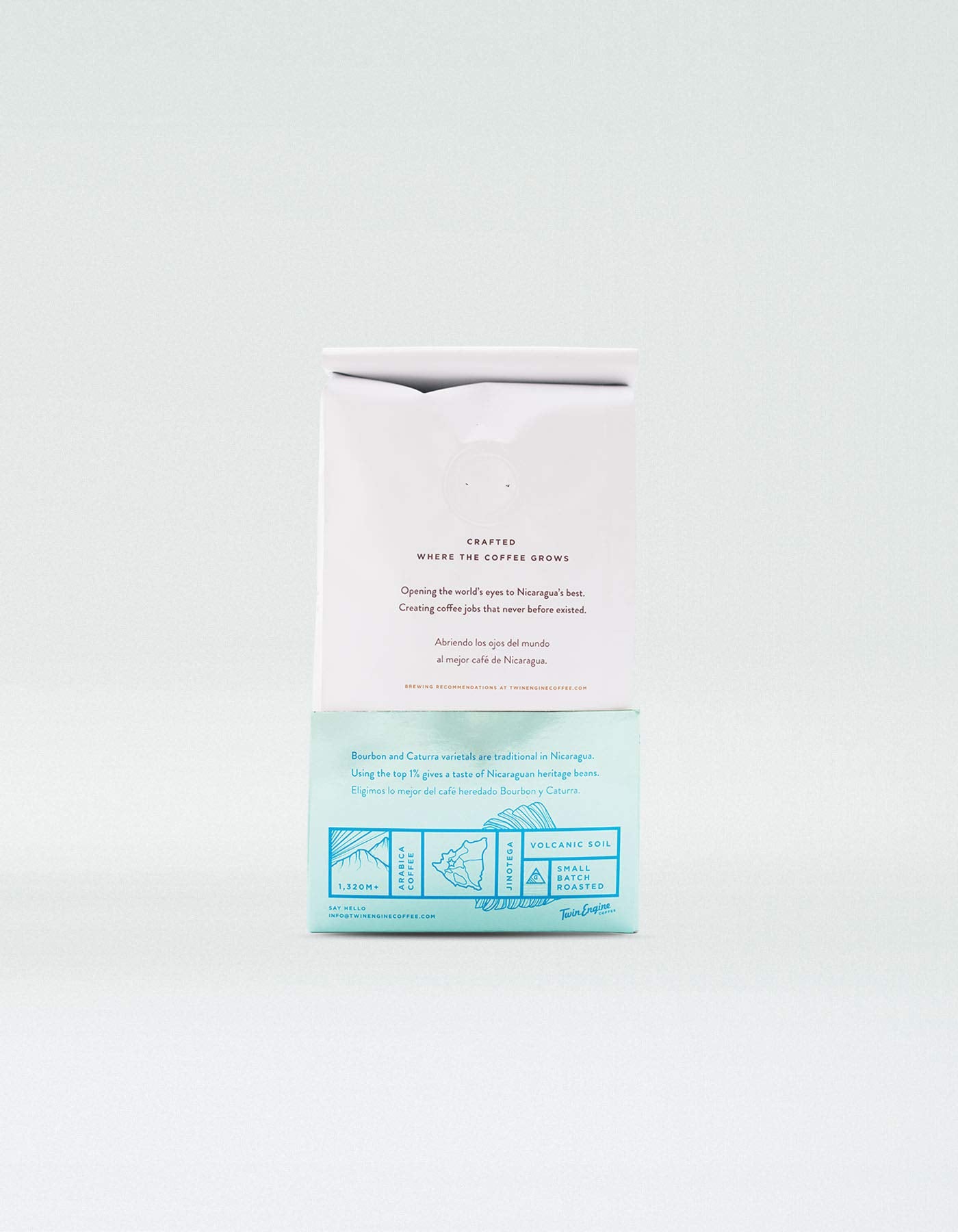 Twin Engine Coffee Estate Blend - Dark Roast, Whole Bean, Nicaraguan Coffee, 400g 14.1oz