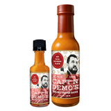 CAPTAIN DEMO's Truffle Hot Sauce | Gourmet Red Pepper Hot Sauce | hot Sauce Sampler Gift Set & Sauce Bottles + Bonus Mini Travel Bottle, Honey Garlic