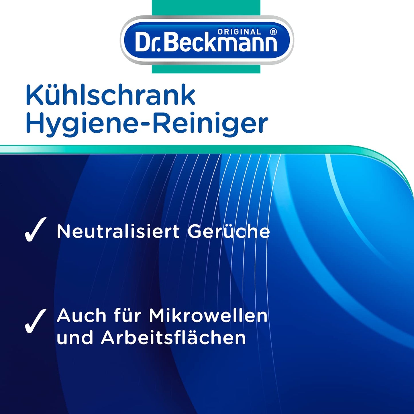 Dr. Beckmann Kühlschrank Hygiene-Reiniger | reinigt hygienisch und neutralisiert Gerüche | mit Bio-Alkohol (250 ml)