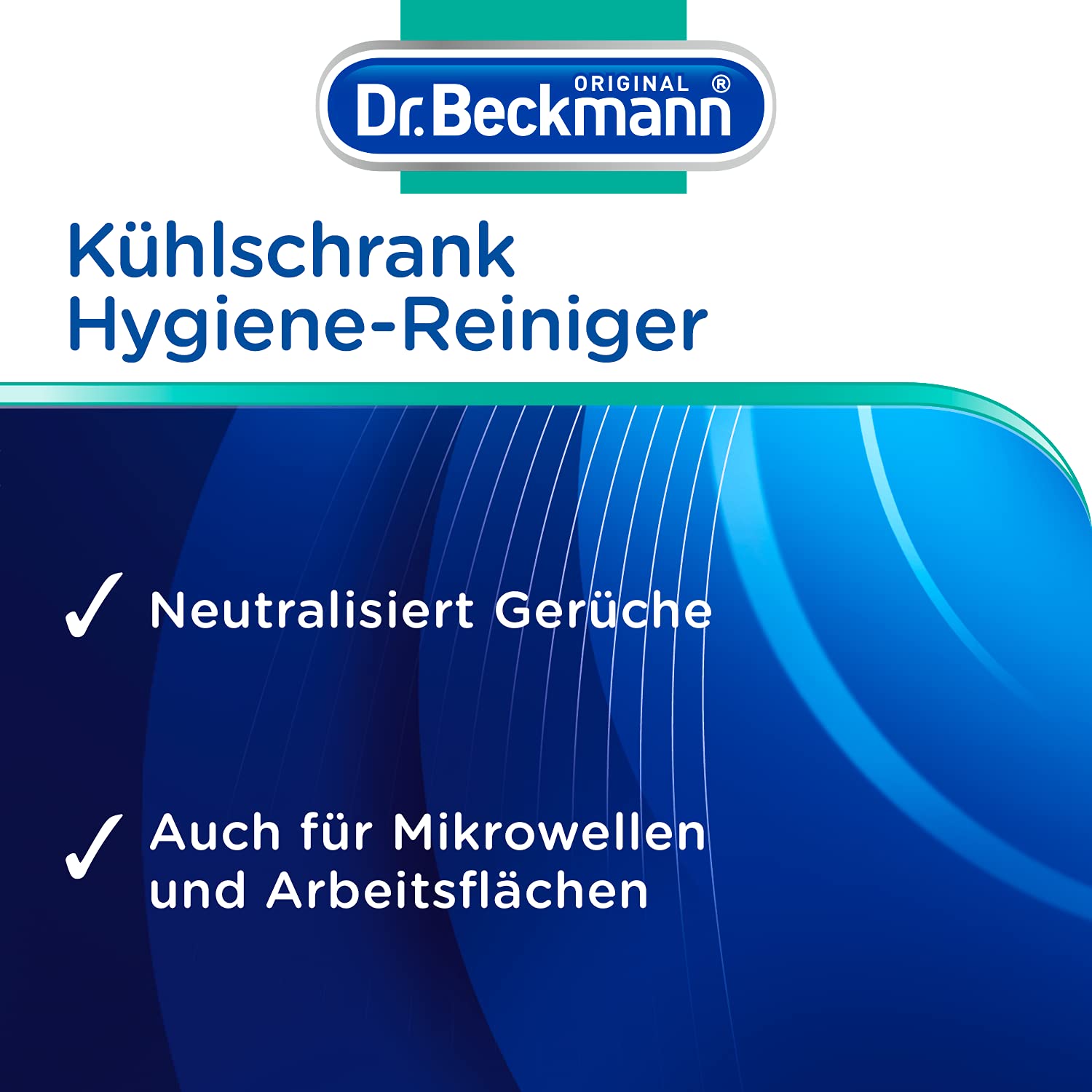 Dr. Beckmann Kühlschrank Hygiene-Reiniger | reinigt hygienisch und neutralisiert Gerüche | mit Bio-Alkohol (250 ml)
