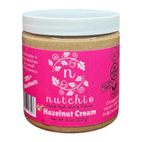 Nutchio Hazelnut Cream 8 oz 70% Hazelnuts, Smooth Natural Spread | Dairy Free, Vegan, Gluten-Free Nut Butter | No Added Oils, No Preservatives