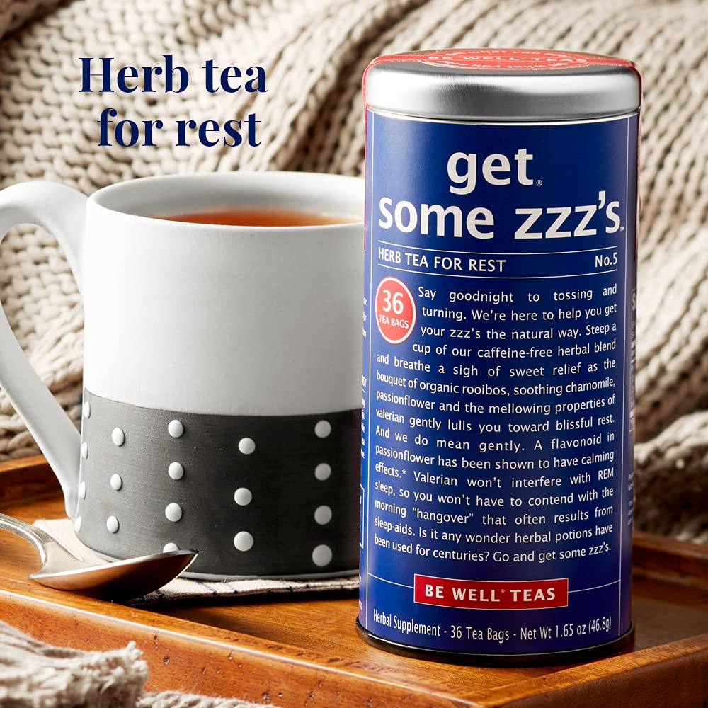 The Republic of Tea, Get Some Zzz’s - No. 5 Herb Tea for Rest, No Caffeine, 250 Tea Bags