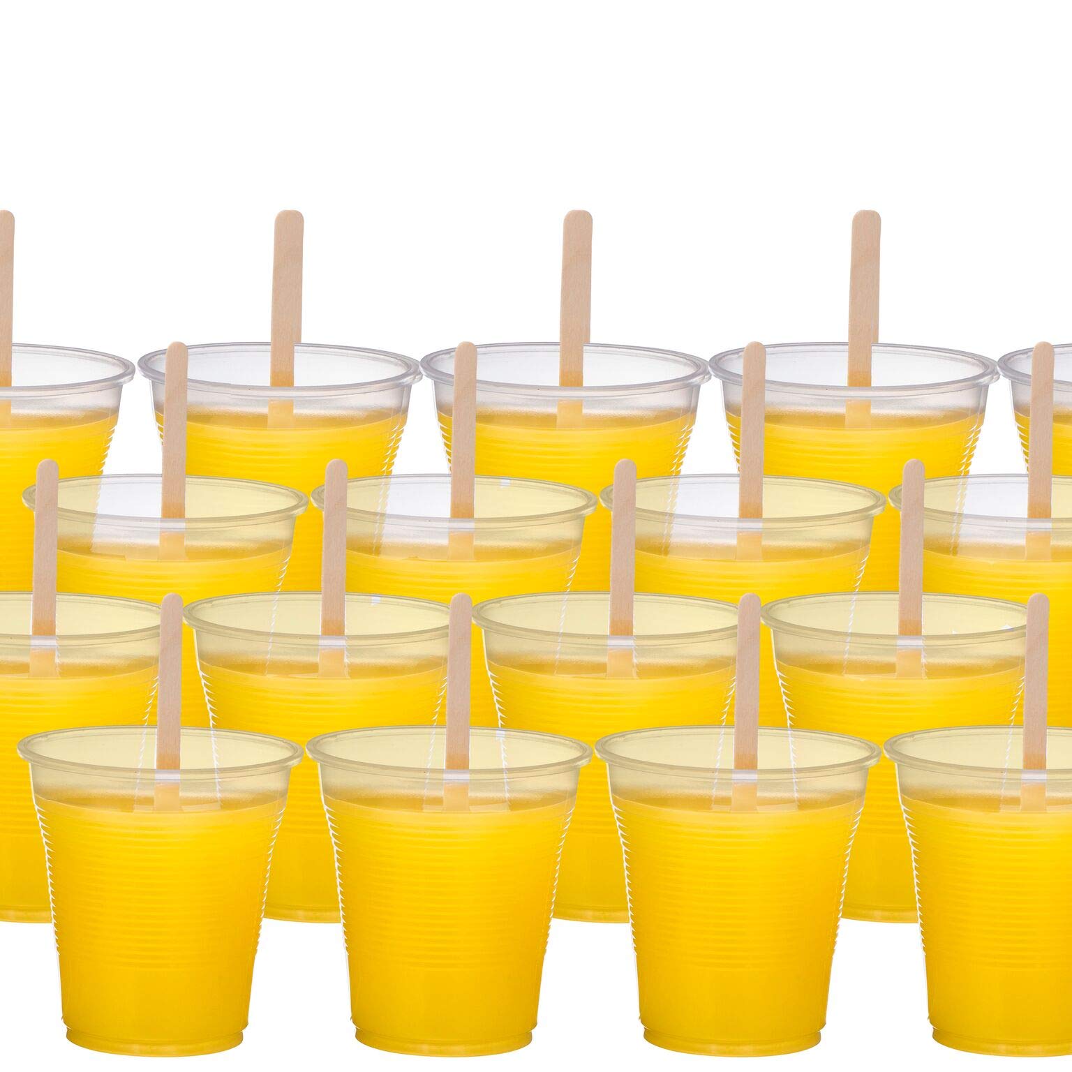 Clear Plastic Disposable 5 oz. Cups in Bulk, Tested & Proven Crack Resistant for Drinking Beverages by Plastic Palace (200)