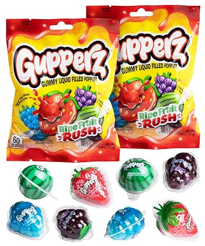 Gupperz Liquid Filled Gummy Candy (Ripe Fruit Rush)