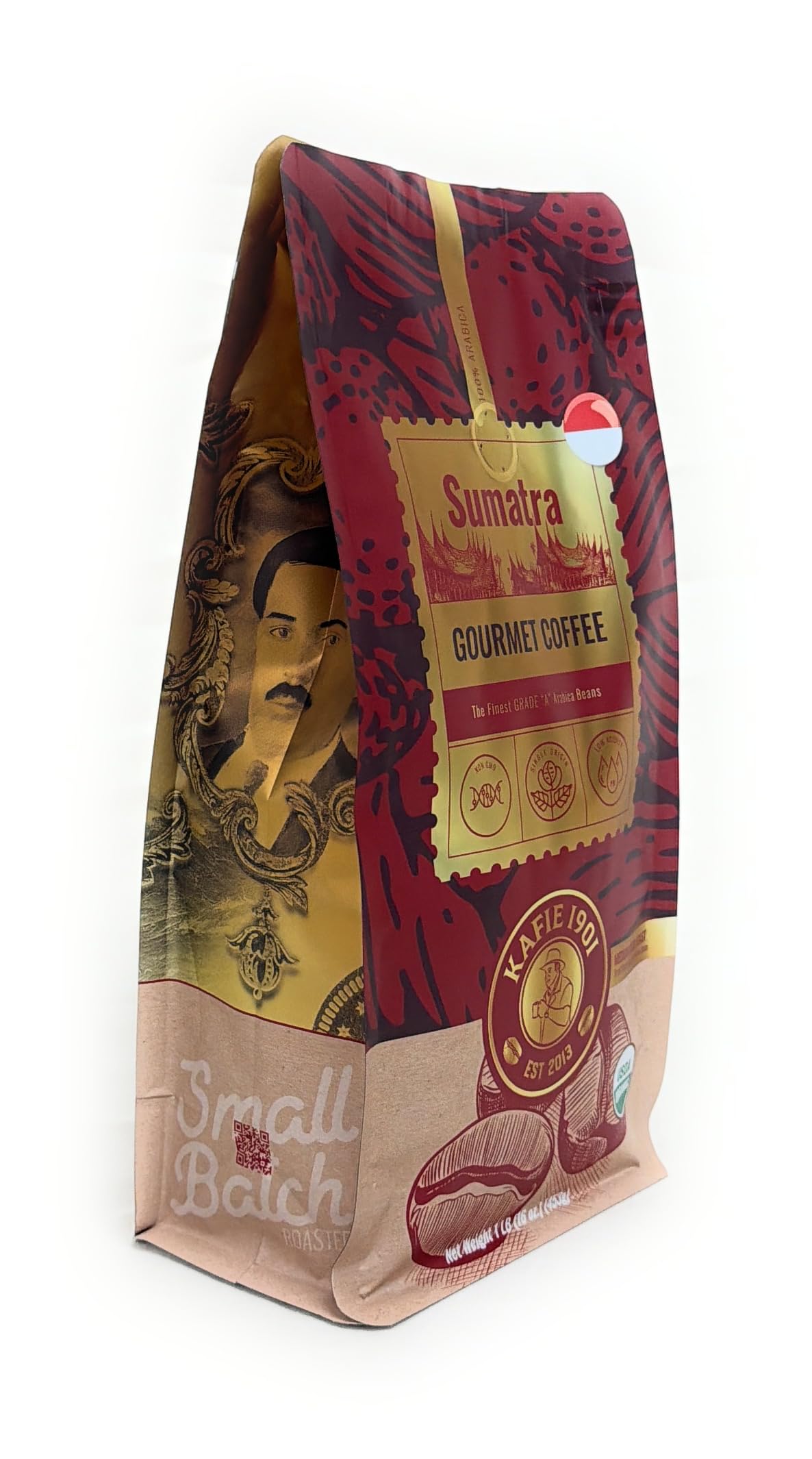 Kafie 1901 Sumatra Coffee - 1 lb Whole Bean - Single Origin, Specialty Grade, Small-Batch Roasted in Miami