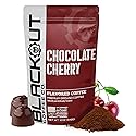Blackout Coffee Chocolate Cherry Flavored Ground Coffee - Medium Roast, Smooth Taste, Guilt-Free Indulgence - Freshly Roasted 12oz Pouch.