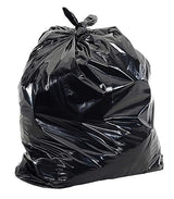 Commander 42 Gallon 3 MIL Black Contractor Bags With Hand Tie - 32" x 44" - Pack of 20 - For Industrial, Commercial, Janitorial, & Construction