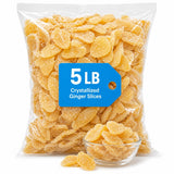 Crystallized Ginger Slices, Sweet & Spicy Dried Ginger Treat, 5 lb