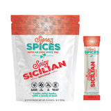 Signe’s Spices Spicy Sicilian - 8 Single-Serve Packets | Small-Batch Italian Herb & Garlic Seasoning Blend with Sea Salt, Basil & Red Pepper Flakes