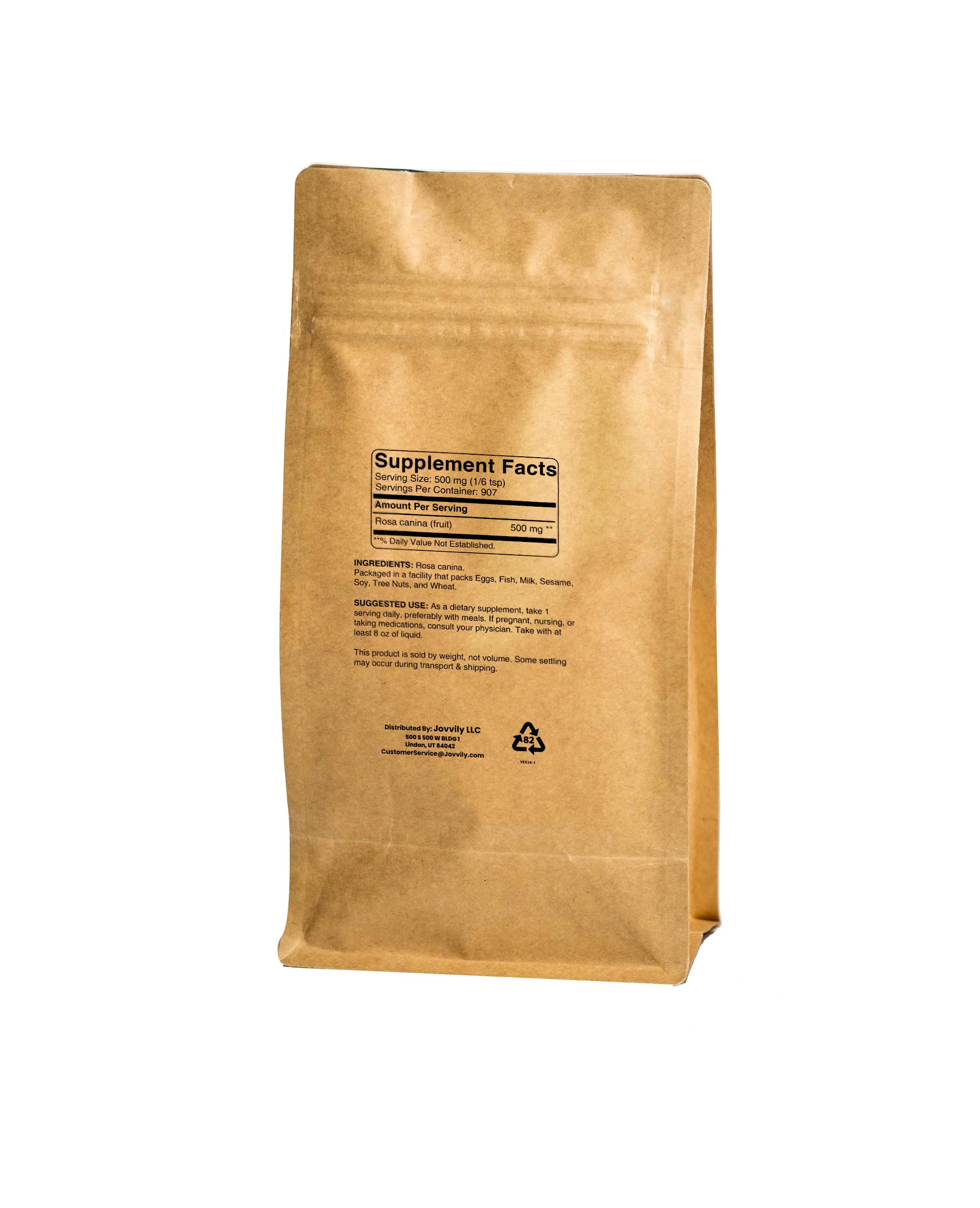 Jovvily Rosehips Powder - 1 lb - Herbal Tea - Earthy Scent