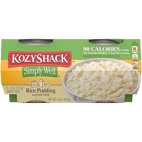 Kozy Shack Simply Well Rice Pudding 4ct, 16 OZ