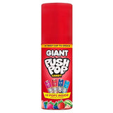 Push Pop Giant Candy Lollipop Container, 10 Ct Individually Wrapped in Assorted Fruity Flavors, Full Size, Fun Hard Candy For Party Favors, Birthday