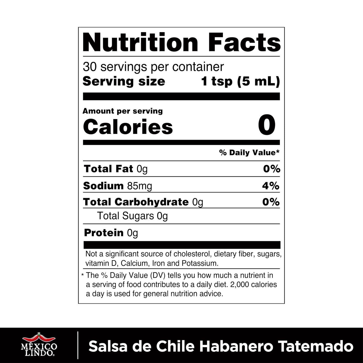 Mexico Lindo Habanero Hot Sauce Xxxtra Hot | 83,200 Scoville Level | Mix of Habanero, Tatemados & Spices | Perfect for Quesadillas, Soups & Nachos | 5