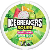 ICE BREAKERS Sours Assorted Fruit Flavored Sugar Free Mints Tin, 1.5 oz