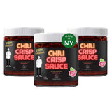 SAUCE UP Original Chili Crisp - 3 Pack (6oz) | Spicy, Savory & Sweet Crunchy Umami Chili Oil & Sauce | Vegan, Keto, Gluten-Free, Non-GMO, No MSG | 13+