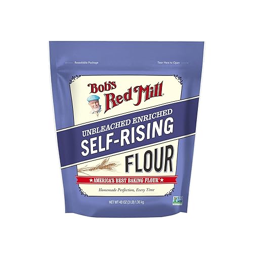 Bob’s Red Mill Self-Rising Flour - 3 lb Bag, Ideal for Biscuits, Pancakes, Quick Breads, Non-GMO, Kosher