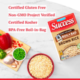 Success Boil-in-Bag Rice, Brown Rice, Quick and Easy Rice Meals, 32-Ounce Box