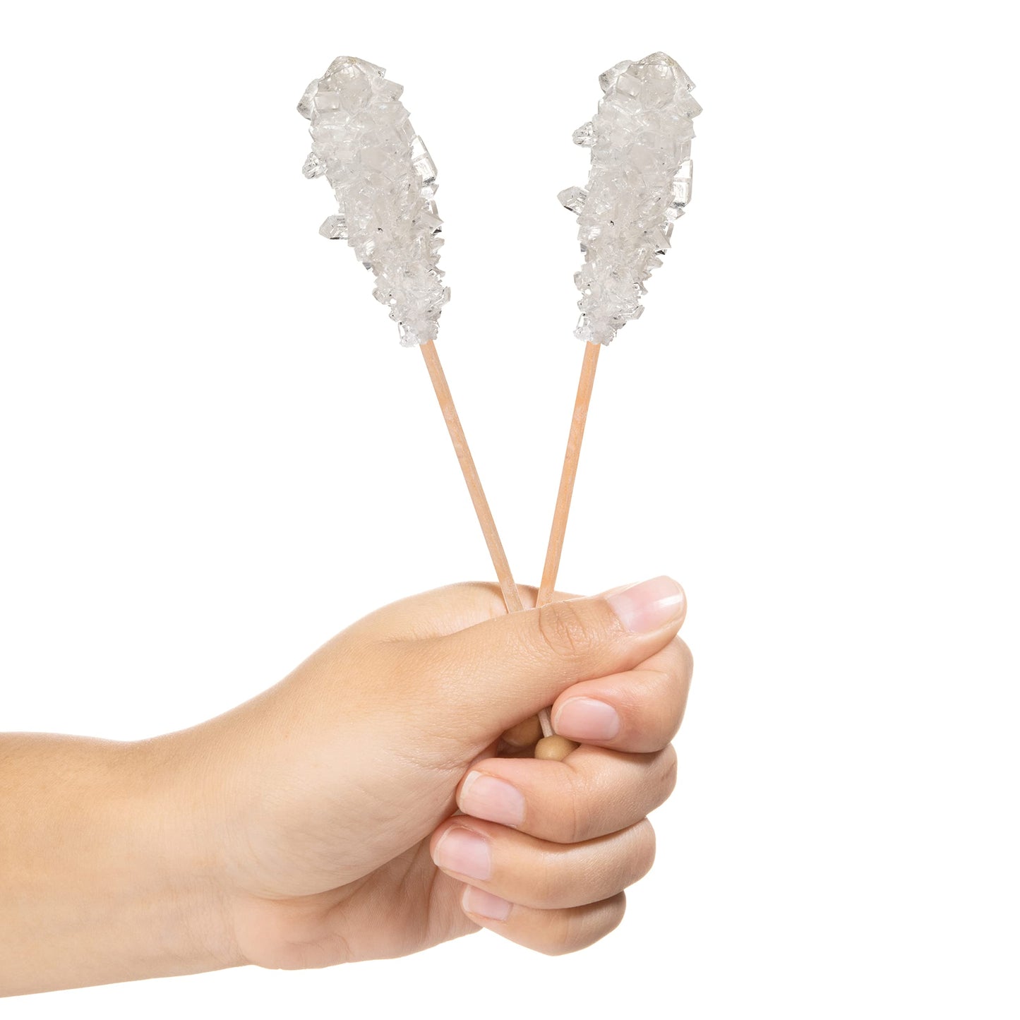 Candy Envy - White Café Sugar Sticks Mini Rock Candy - 18 Individually Wrapped Sugar Stirrer - Original Sugar Flavored