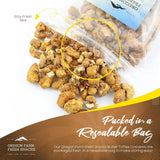 Oregon Farm Fresh Snacks Butter Toffee Cashews - Butter Toffee Coated Cashew Nuts - Delicious and Sweet Nut Snacks - Crunchy Cashew Nut Snack Packs