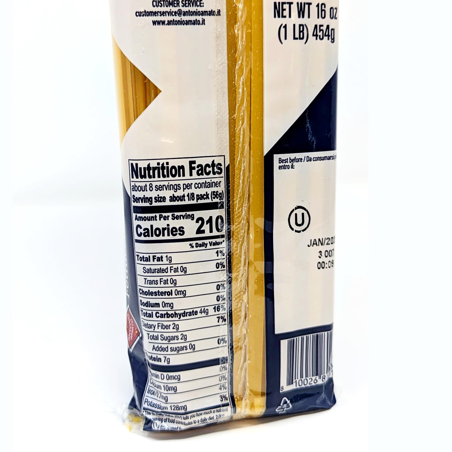 Antonio Amato di Salerno - NO.20 Fettuccine - (Pack of 5, 5lb total weight) - pasta di semola di grano duro - durum wheat semolina pasta macaroni